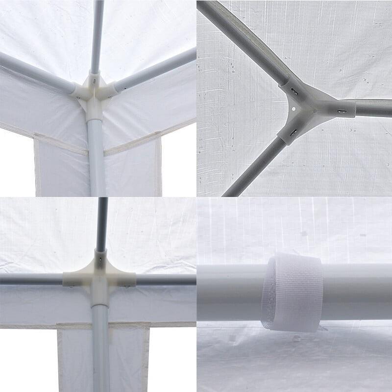 Toldo de patio con estructura de acero de varios tamaños - Toldo de sombra para exteriores para fiestas y bodas, opciones de 10'x30', 20' y 10', paredes desmontables, protección UV, incluye herrajes, refugio para exteriores, rectangular, summervibes