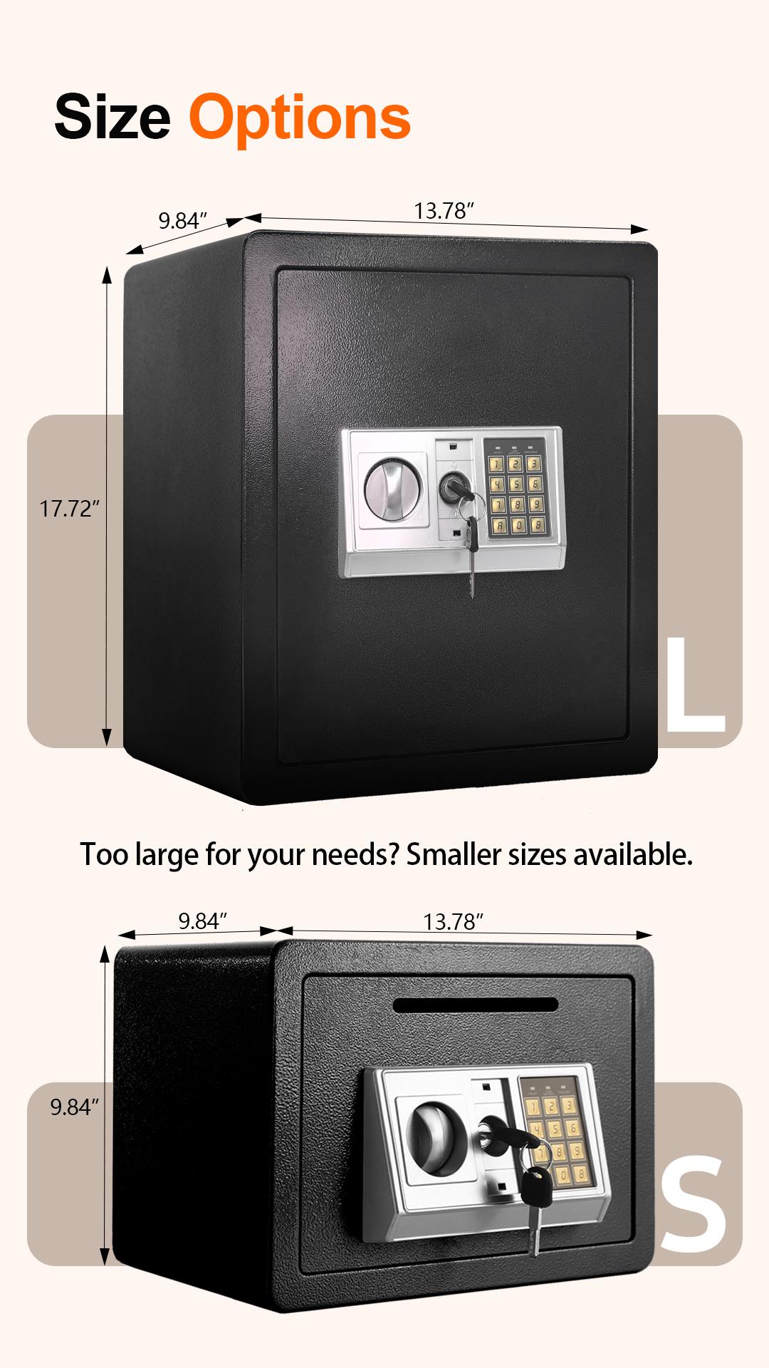 Electronic password Security Box， college dorm saferroomhome ，safe,storage,box office savings, anti-theft safes Mechanical safe box for money key lockbox safebox &mdash;&mdash;No batteries were provided