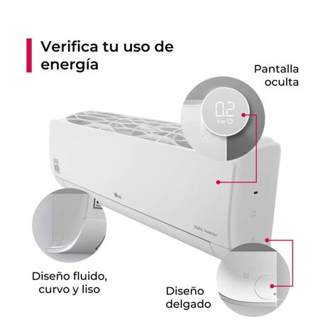 Aire Acondicionado LG Split De 24,000 BTU/h Inverter Frío Solo con Wifi