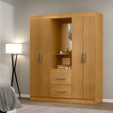 Ropero  Santiago 4 Puertas C/Espejo