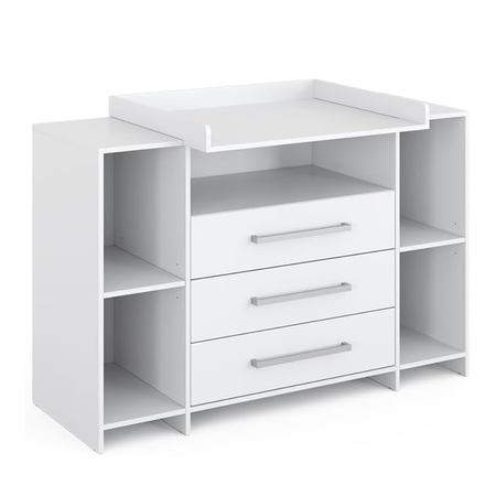 Comoda Cambiador de Bebe Premium Armado Blanco Muebles