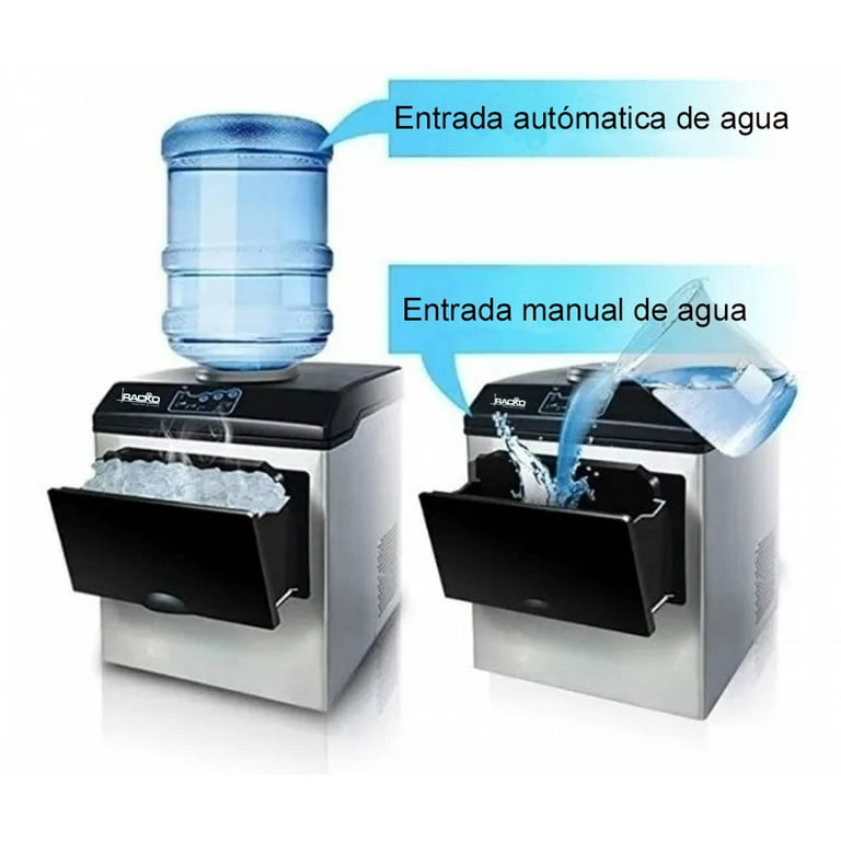 Máquina de Hielo, Capacidad de 25kg por Día para Garrafón
