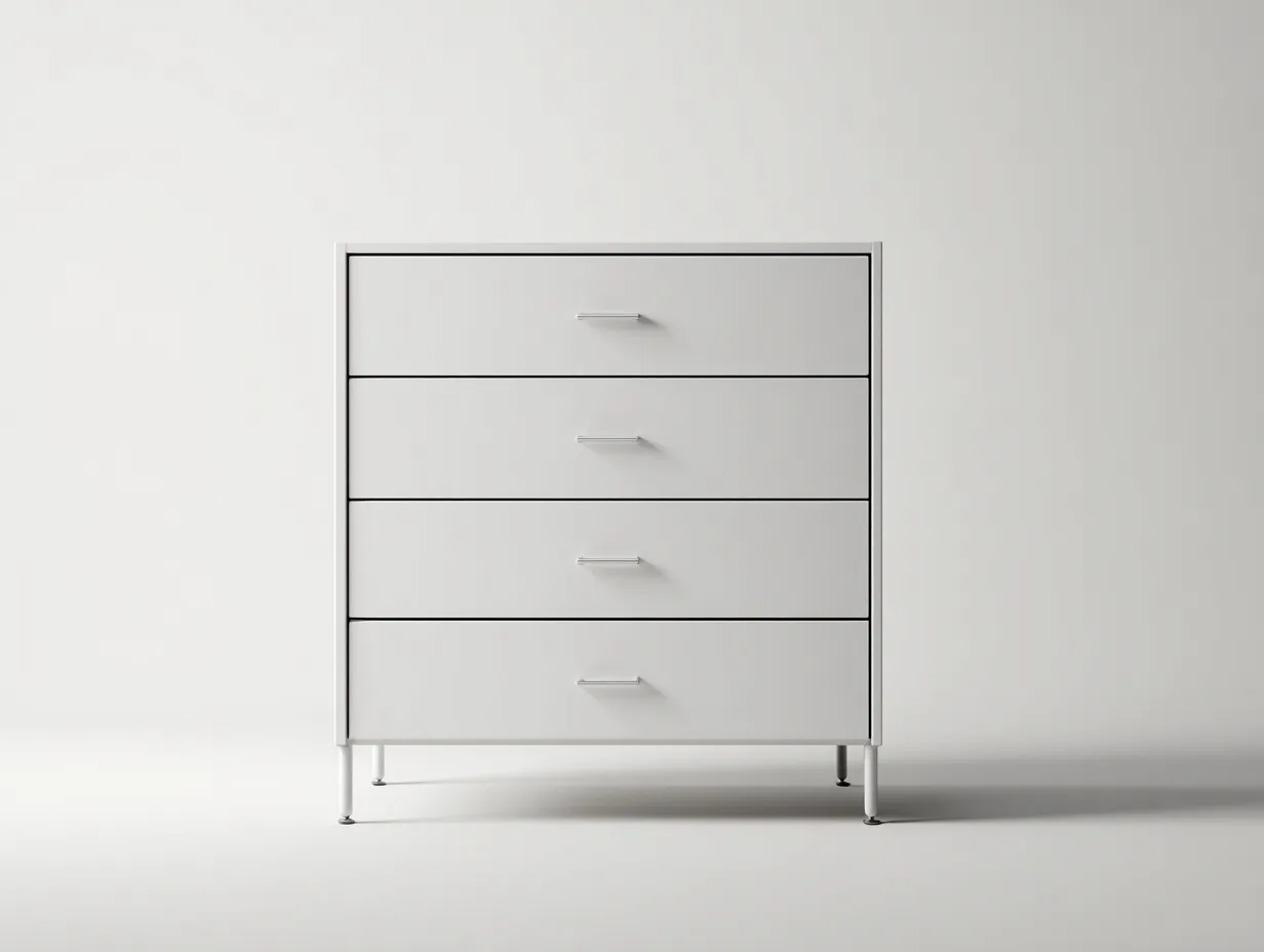 Commode - Bois - 70x45x92 cm - Blanc - Style moderne-Casagohome