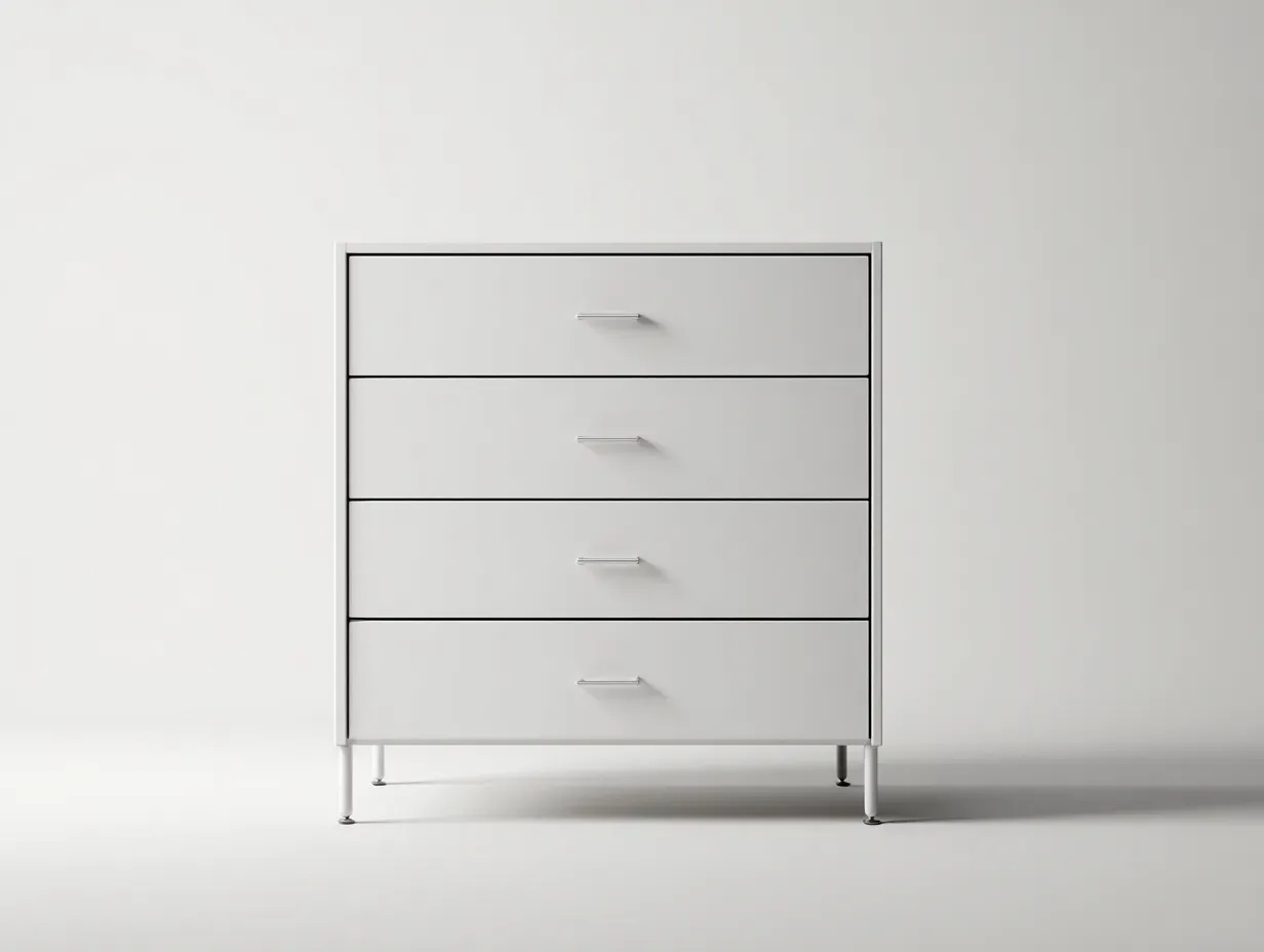 Commode - Bois - 70x45x92 cm - Blanc - Style moderne-Casagohome