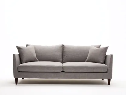 Canapé 2 places - Tissu - 182x98x86 cm - Gris - Style contemporain-Casagohome