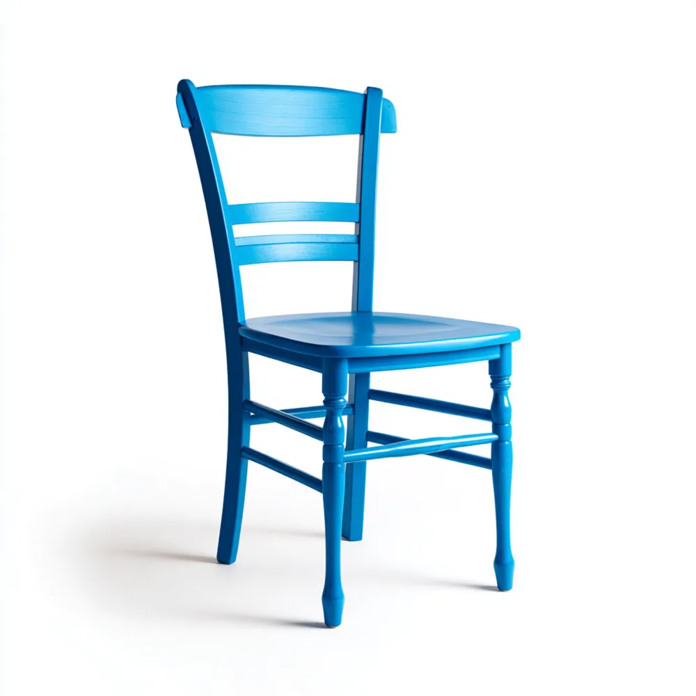 Chaise de salle à manger en bois 45x50x85 cm - Bleu