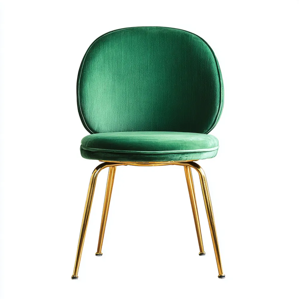 Chaise de salle à manger Velours Vert - Design Moderne 45x50x85 cm