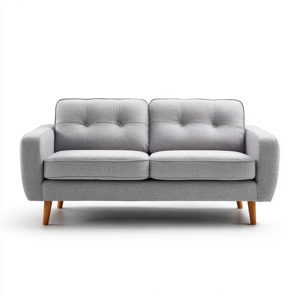 Divano due posti 150x85x90 cm - Grigio Chiaro