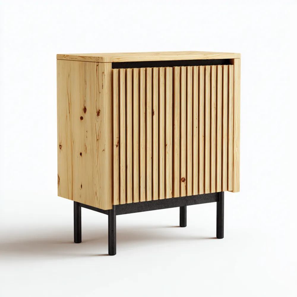 Mobile contenitore in legno 80x35x100 cm - Design moderno