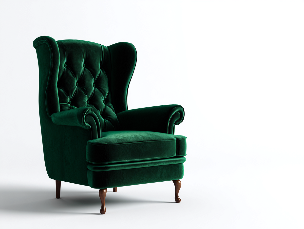 Poltrona - velluto-legno - 90x84x110 cm - verde scuro - stile classico-Nestgolab