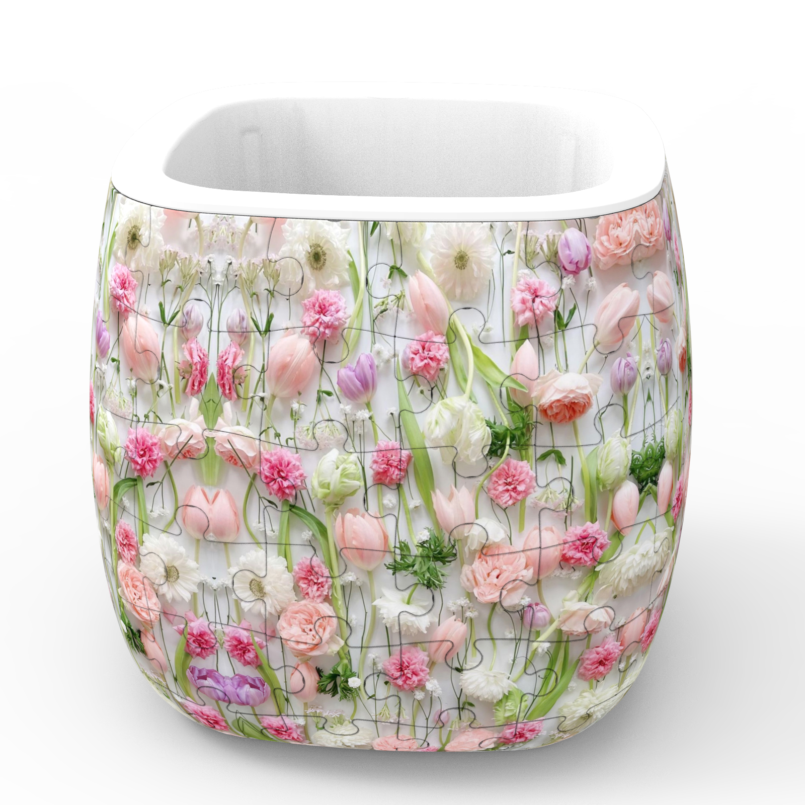 3D Gorgeous Flowers Series Flower Pot Puzzle - ( 96 Piece )