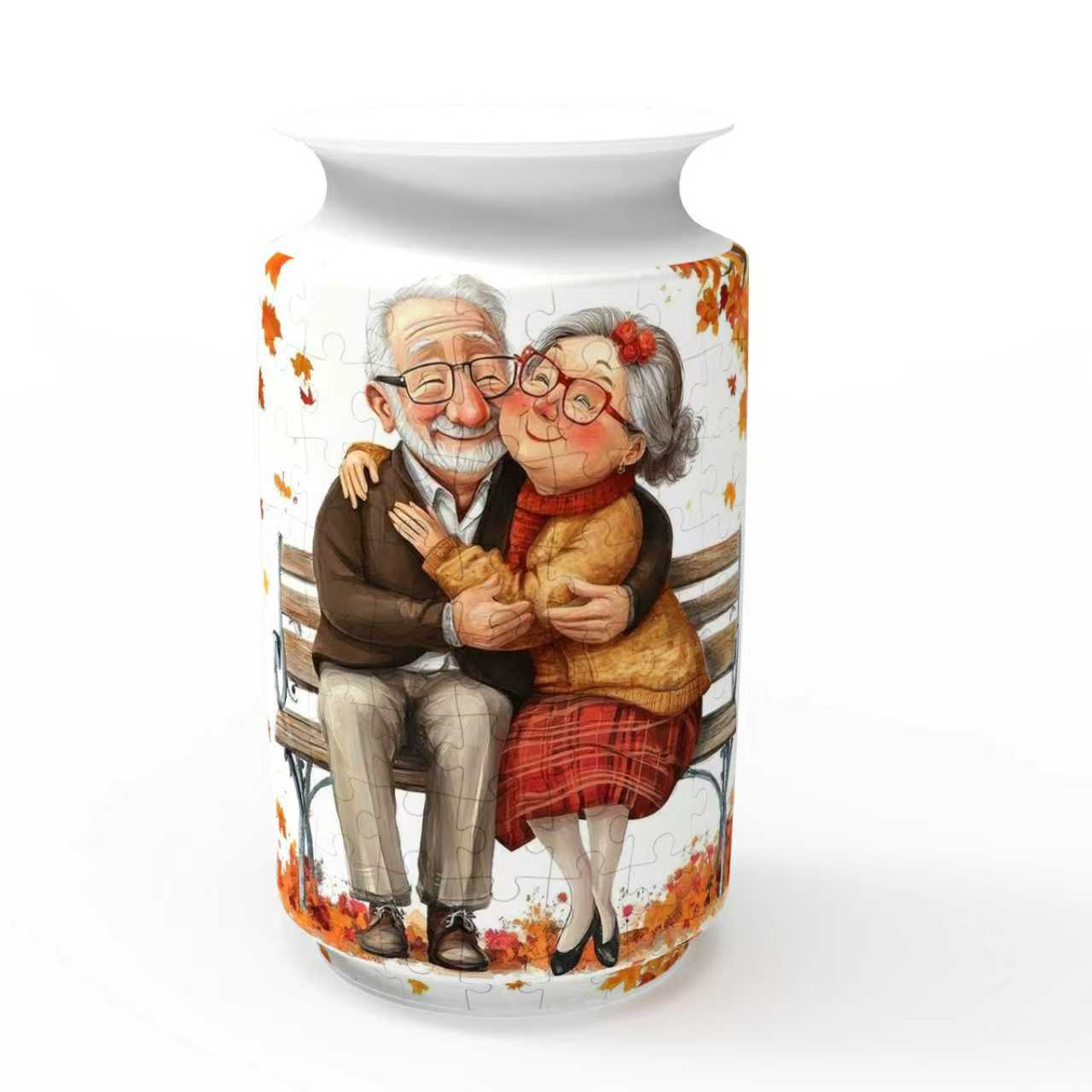 3D True Love Eternal Series Large Vase Jigsaw Puzzle (162 Pieces)
