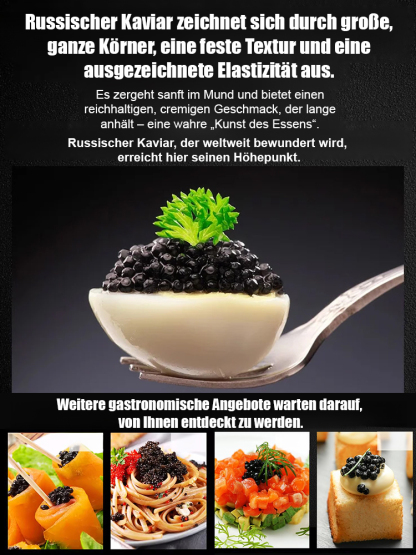 Russischer importierter Störkaviar.