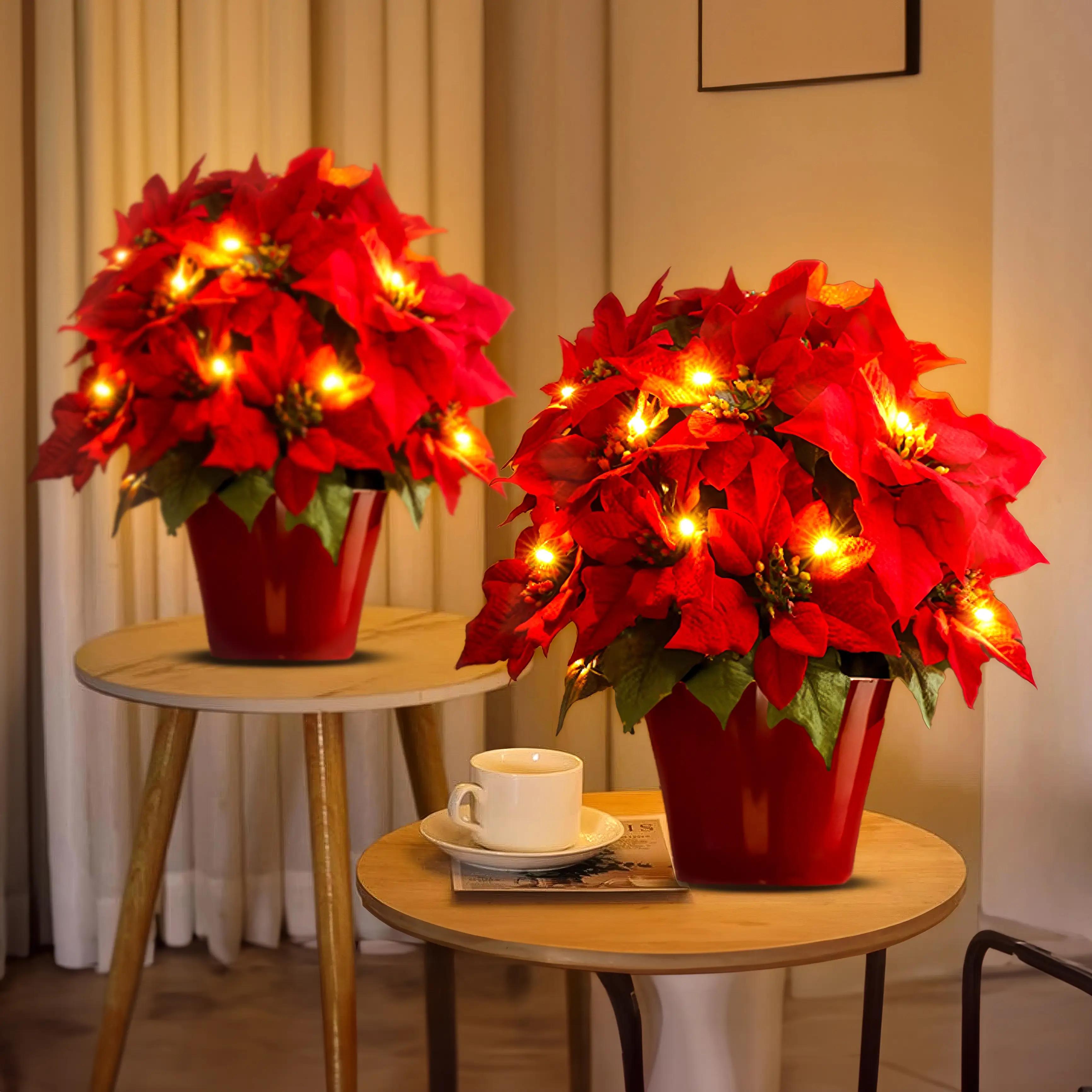 🎄 Коледна разпродажба – Блестяща рубинена коледна звезда 🌺