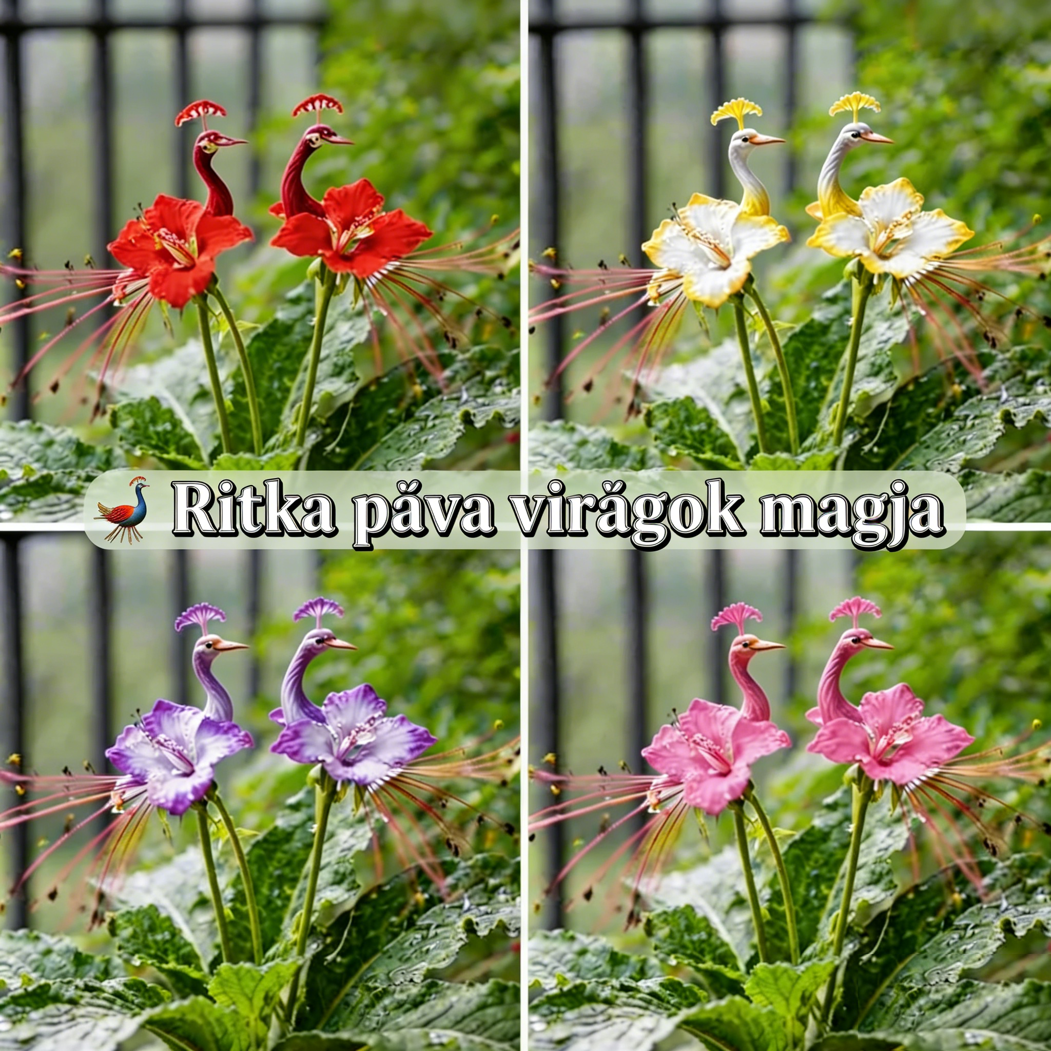 🦚 Ritka pávavirág magvak – Könnyen termeszthető, lenyűgöző színek! 🌿