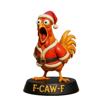 🎅🐔 Забавен адвент календар с пилешко F-Caw-F 2025