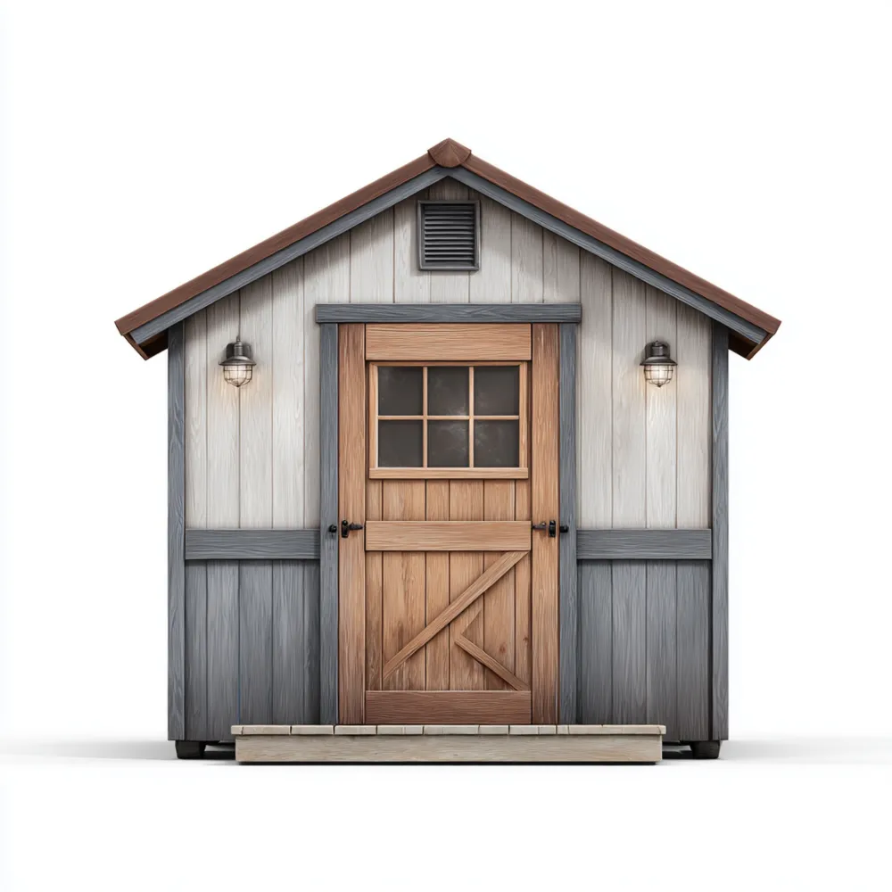 Casetta da giardino in legno 300x200x250 cm - Design rustico