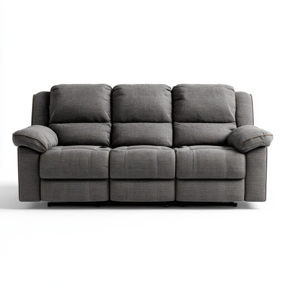 Divano a tre posti 200x90x100 cm – Grigio – Design Moderno