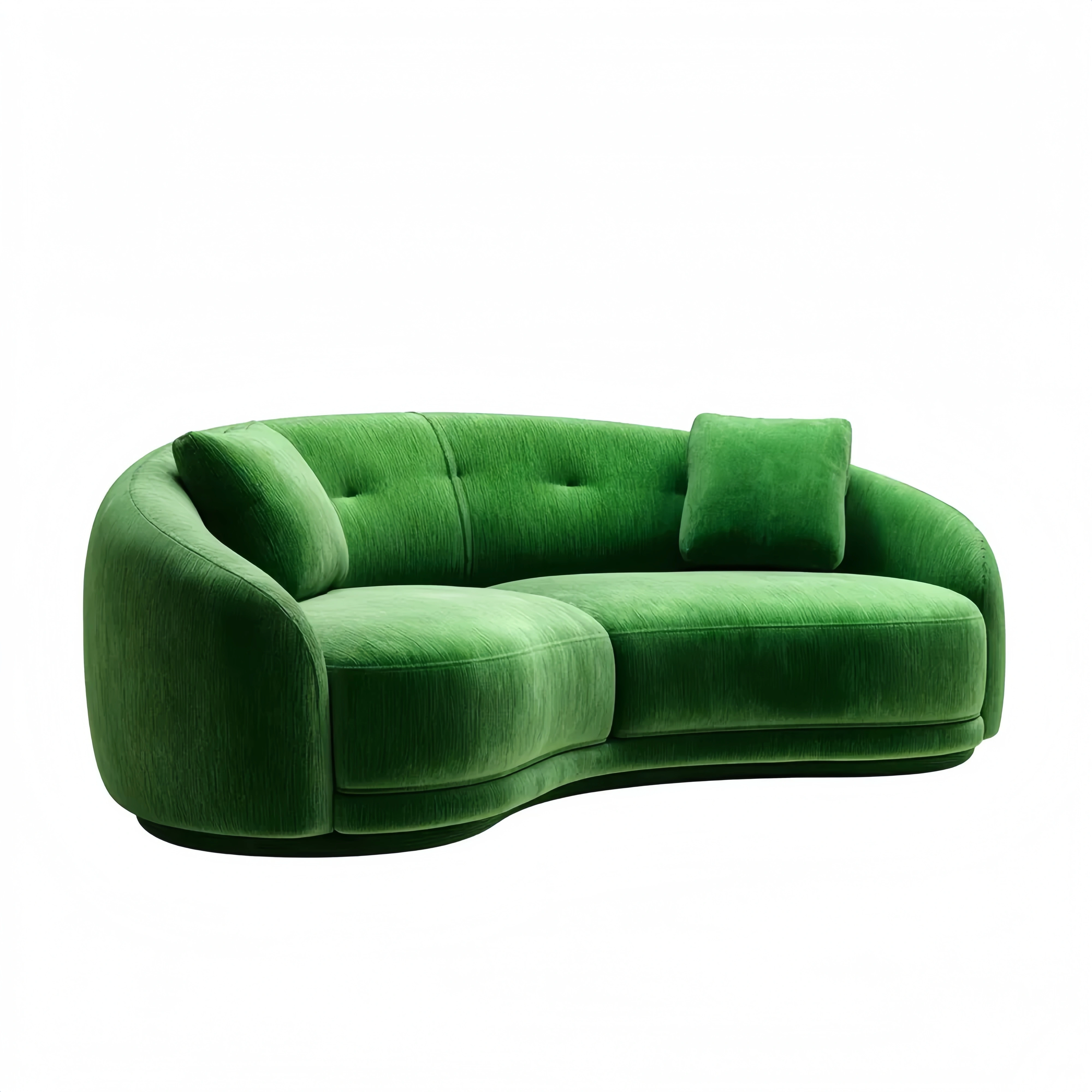 2-Sitzer-Sofa Samt 200x100x85 cm – Grün – Modernes Design