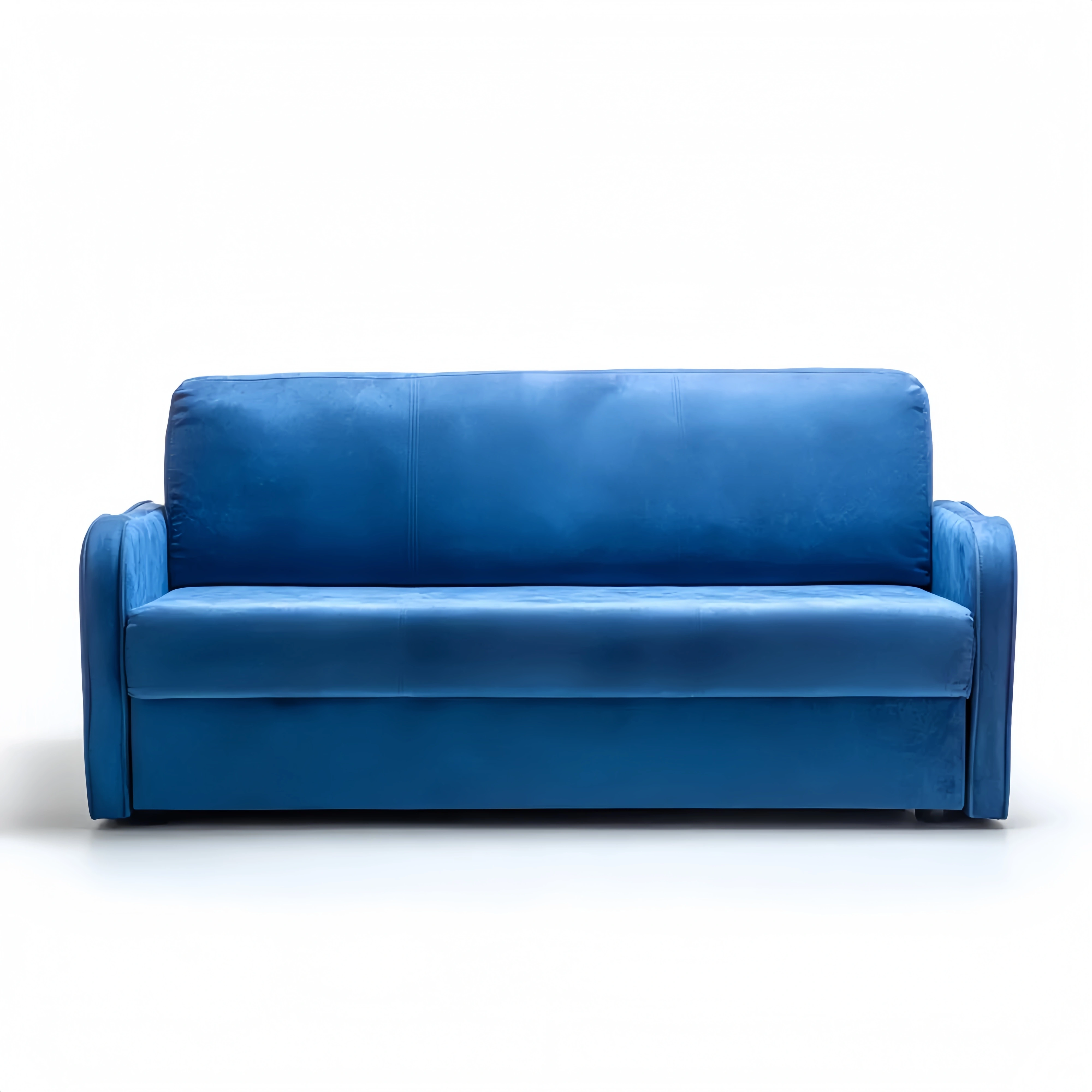 2-Sitzer-Sofa Samtstoff 190x85x85 cm – Blau – Modernes Design