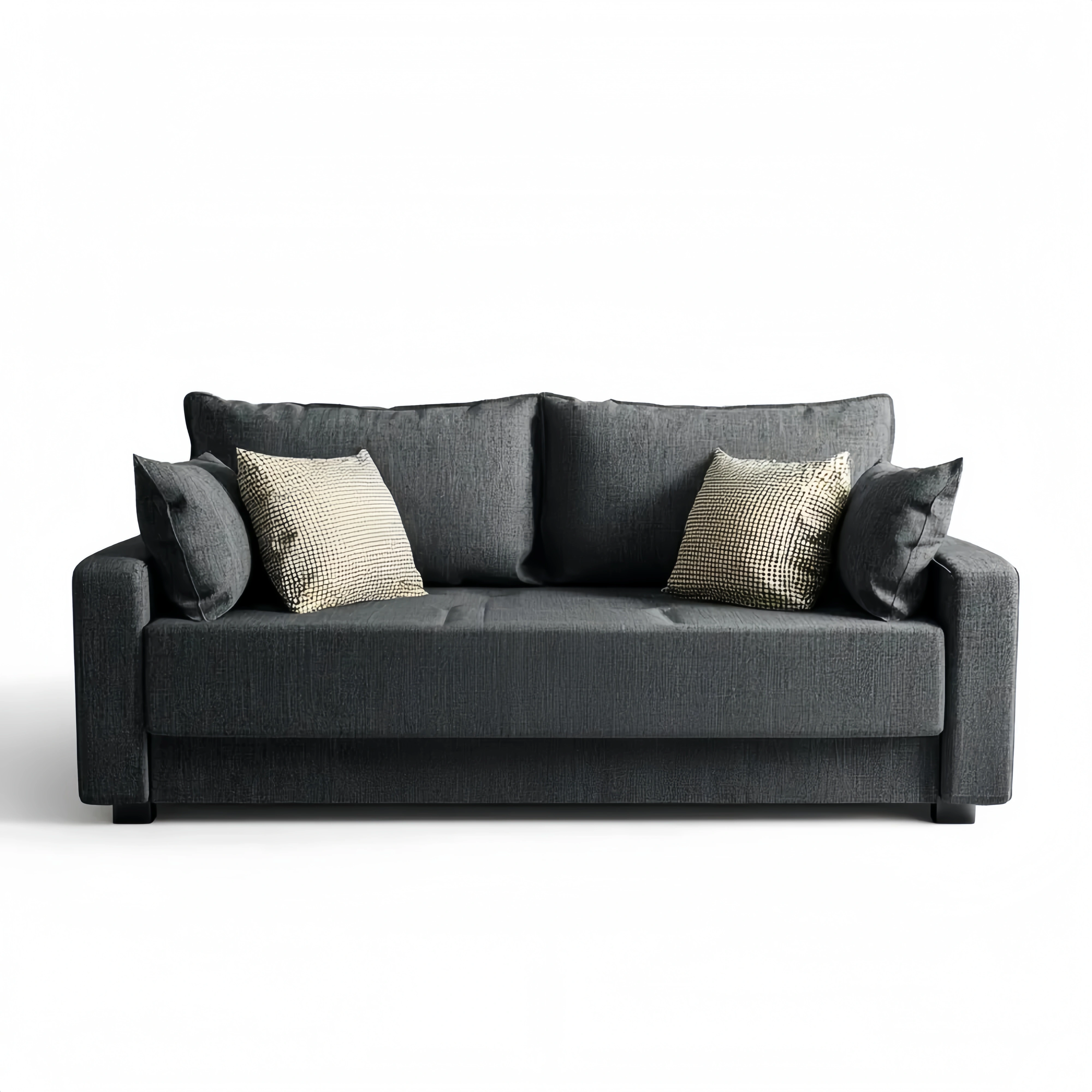 2-Sitzer-Sofa Stoff 200x90x85 cm – Dunkelgrau – Modernes Design