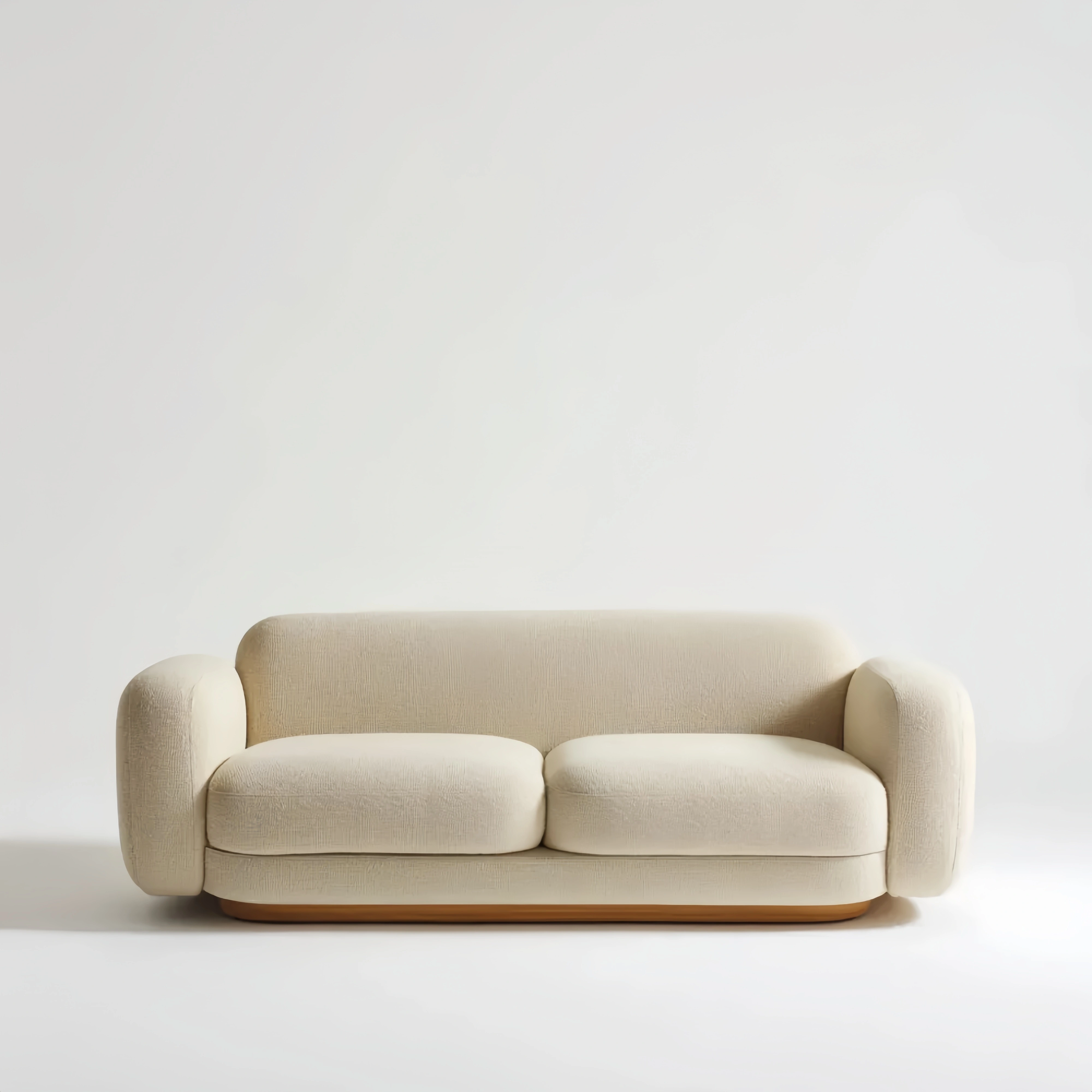 2-Sitzer Sofa Stoffbezug 180x85x75 cm – Beige – Modernes Design