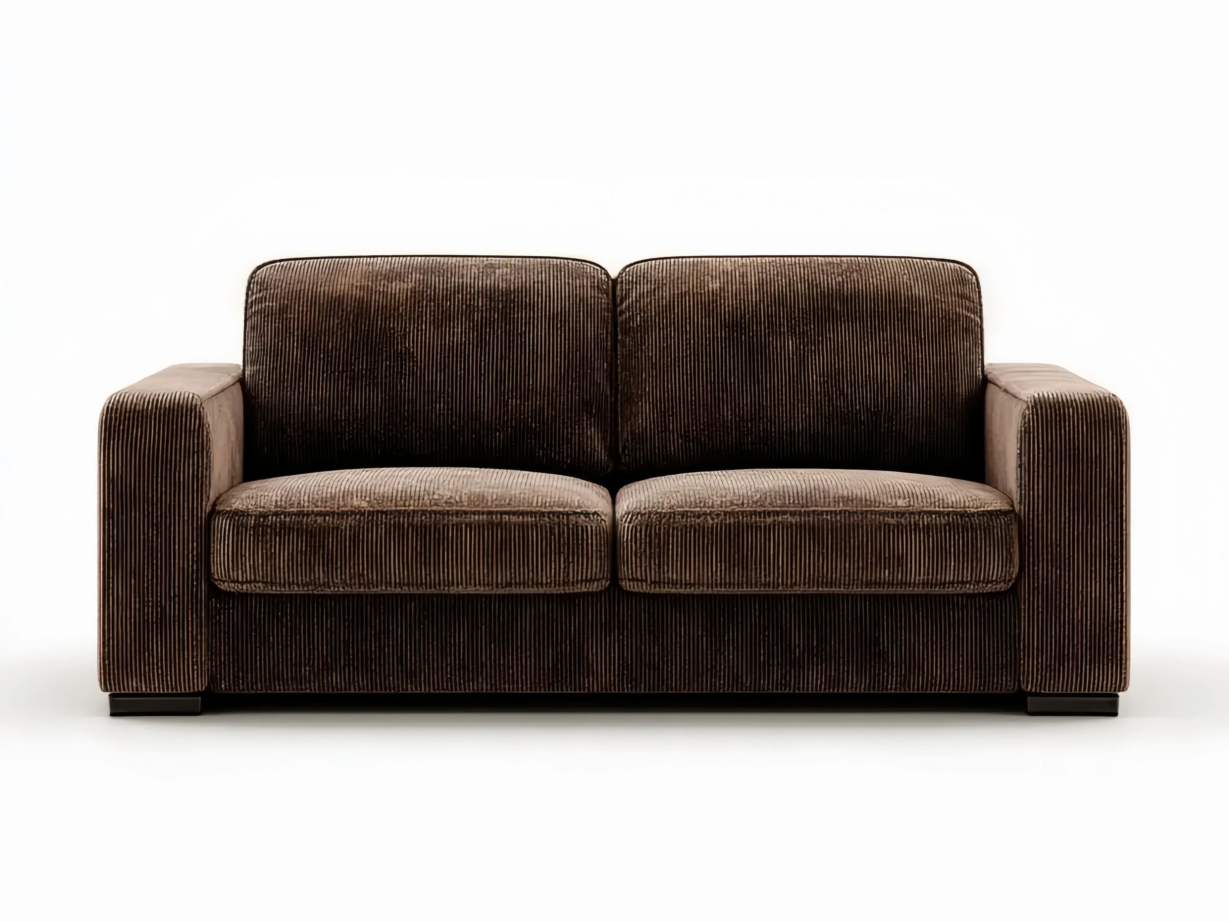 2-Sitzer-Sofa Cord 180x90x75 cm – Braun – Modernes Design