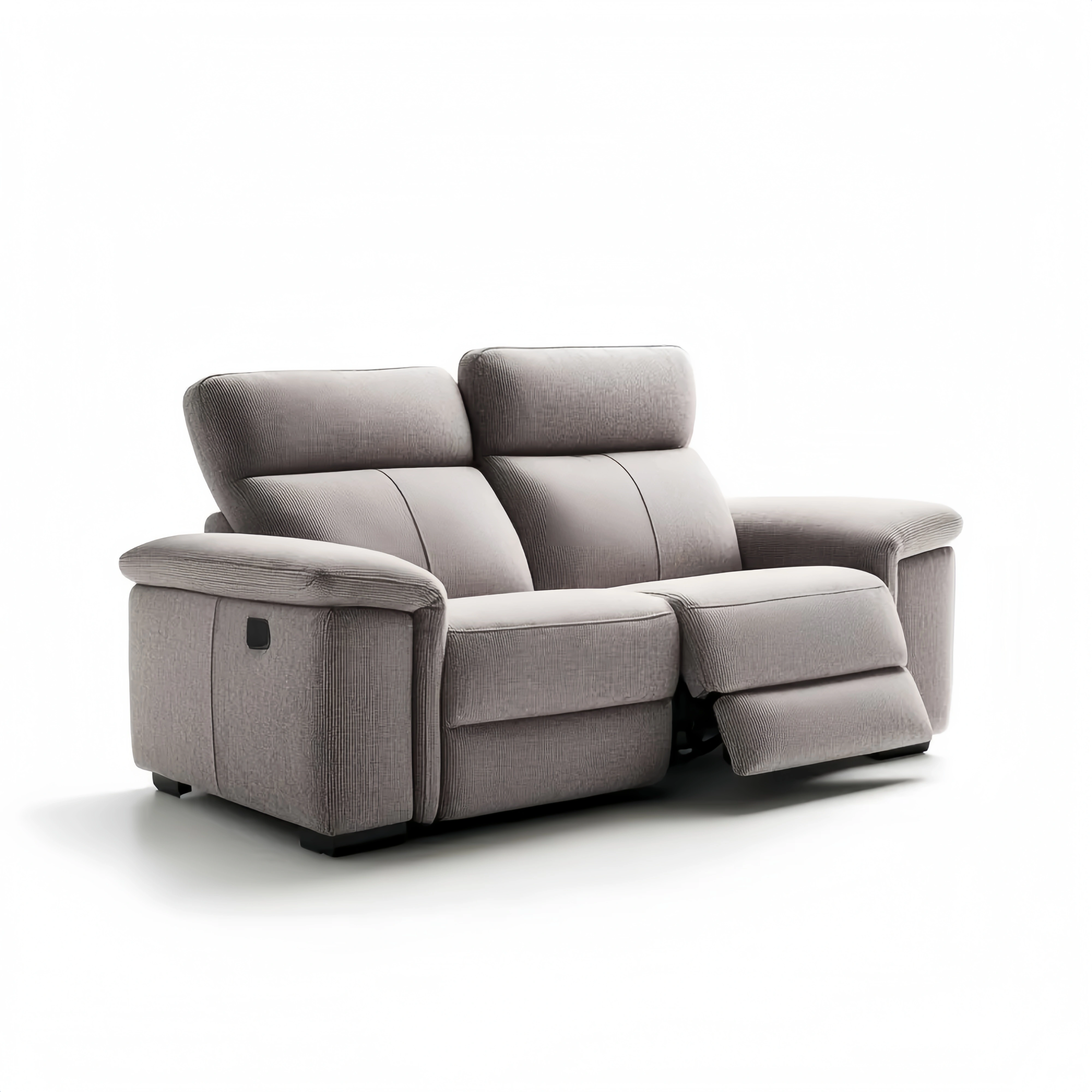 2-Sitzer-Sofa Stoff 150x90x100 cm – Hellgrau – Verstellbare Rückenlehne