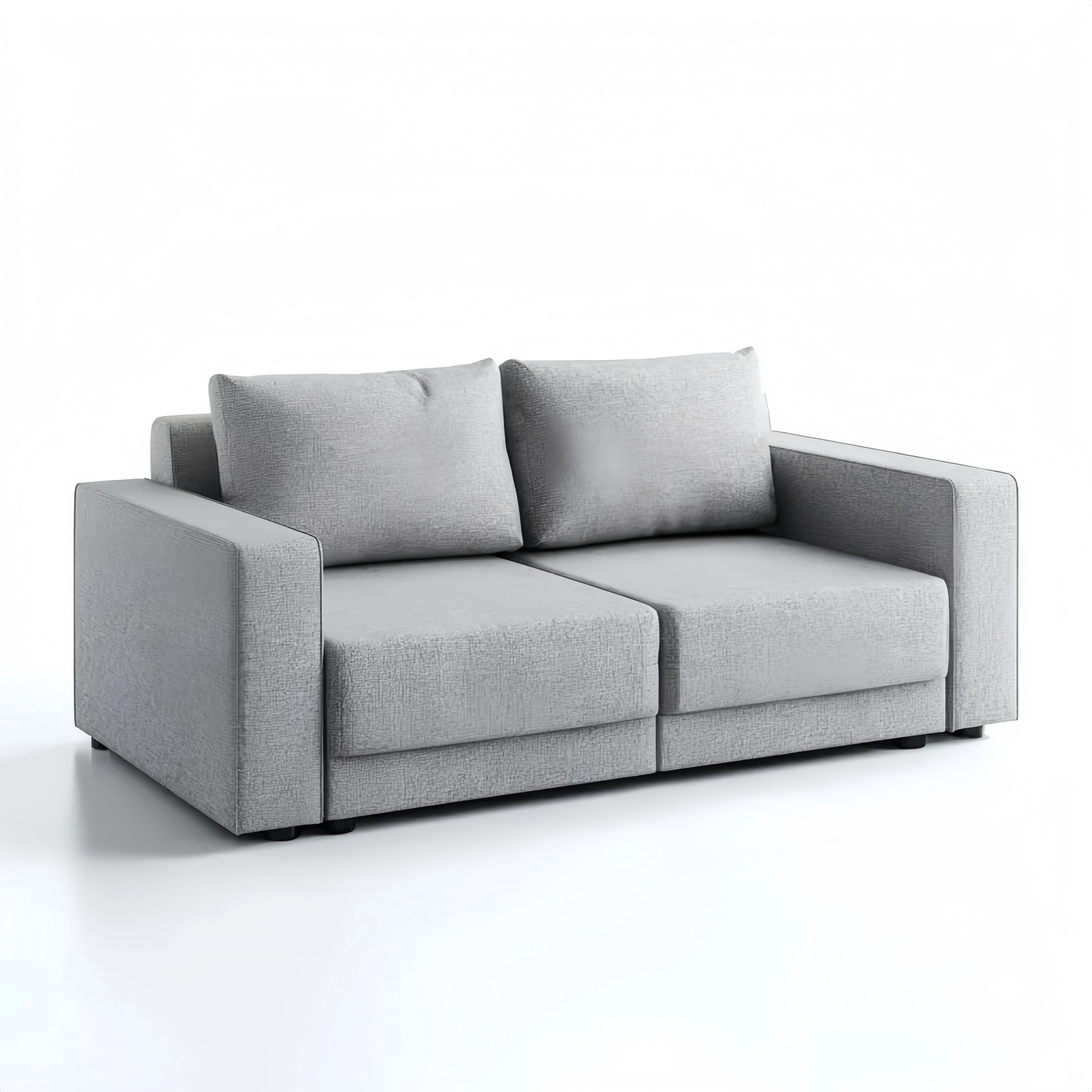 2-Sitzer-Sofa Stoff 150x90x85 cm – Hellgrau – Modernes Design