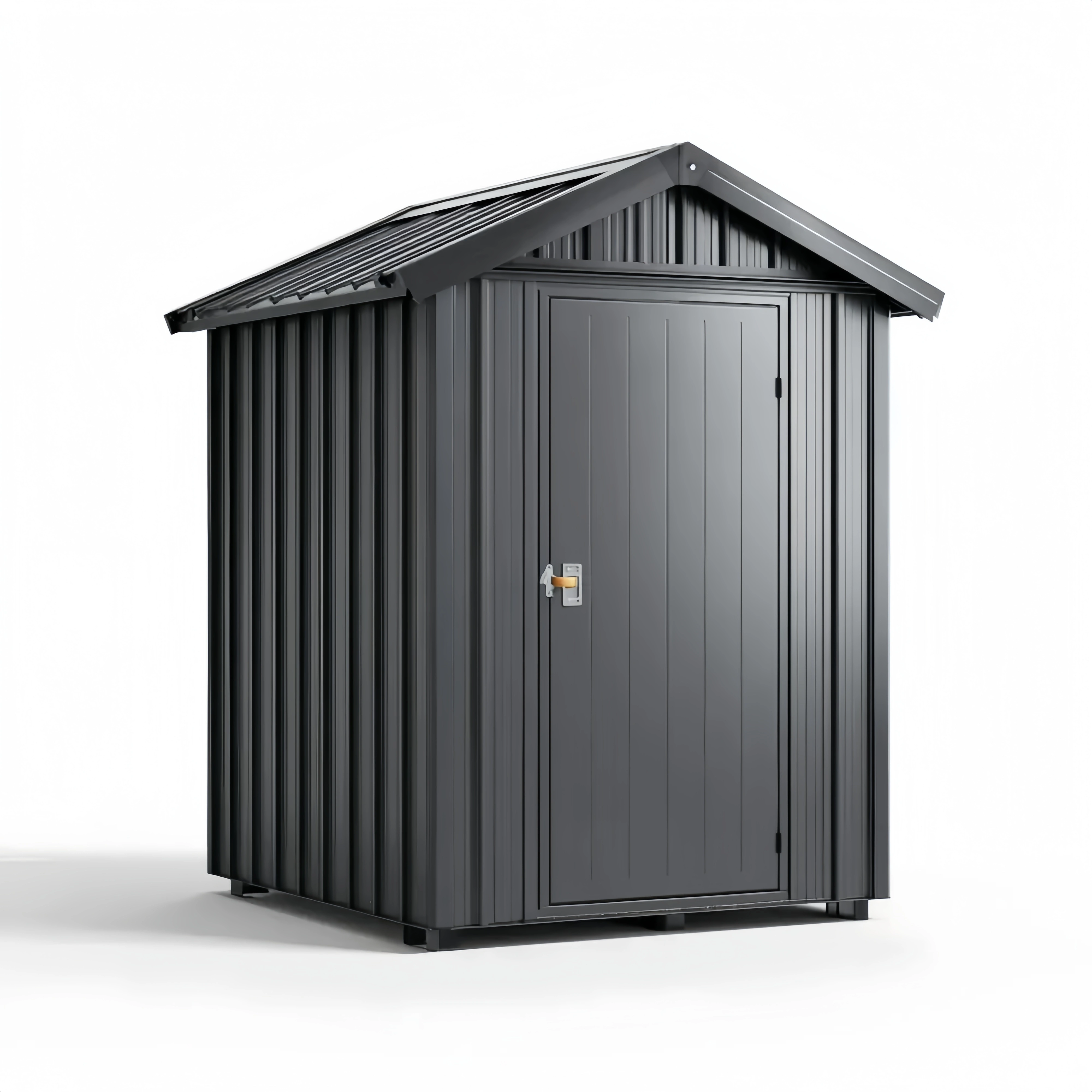 Metall Geräteschuppen Wetterfest 200x130x180 cm – Anthrazit – Modernes Design