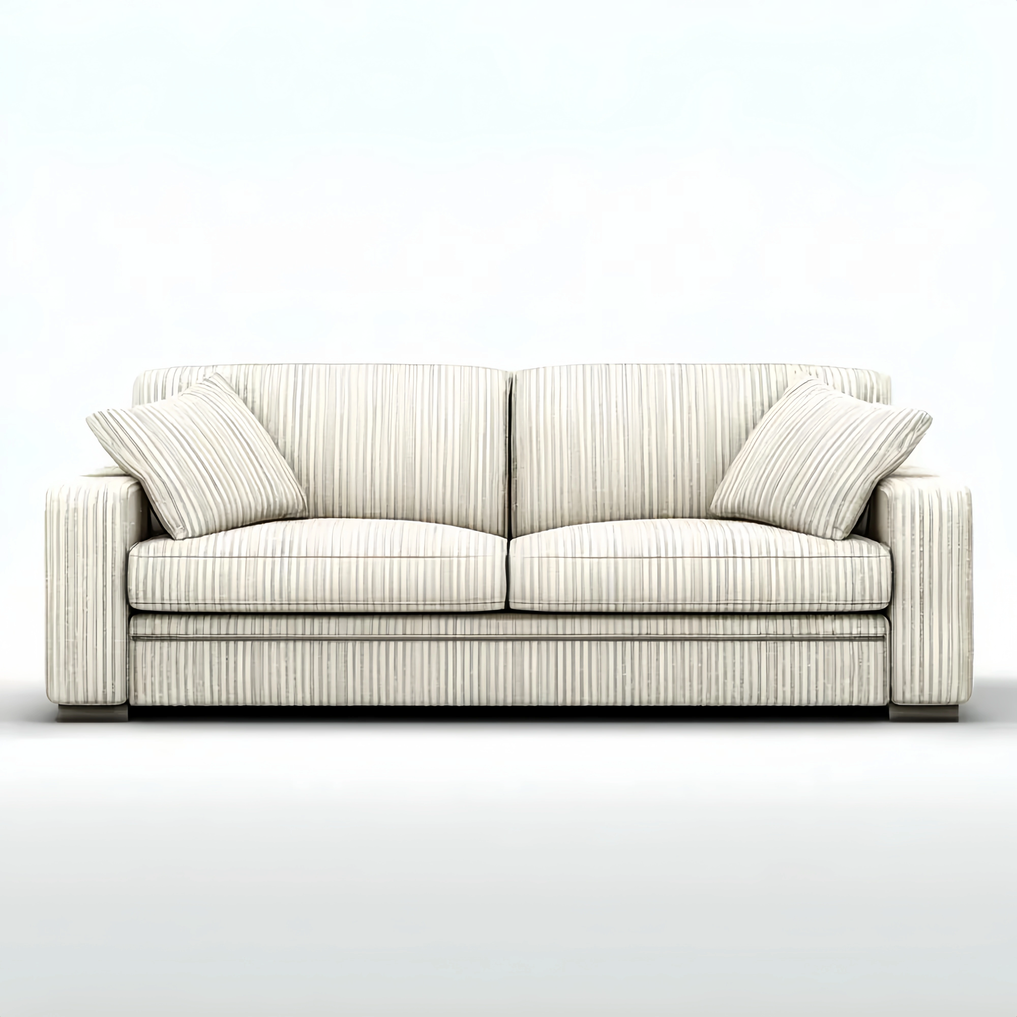 2-Sitzer-Sofa Stoff 200x90x85 cm – Gestreift – Moderne Eleganz
