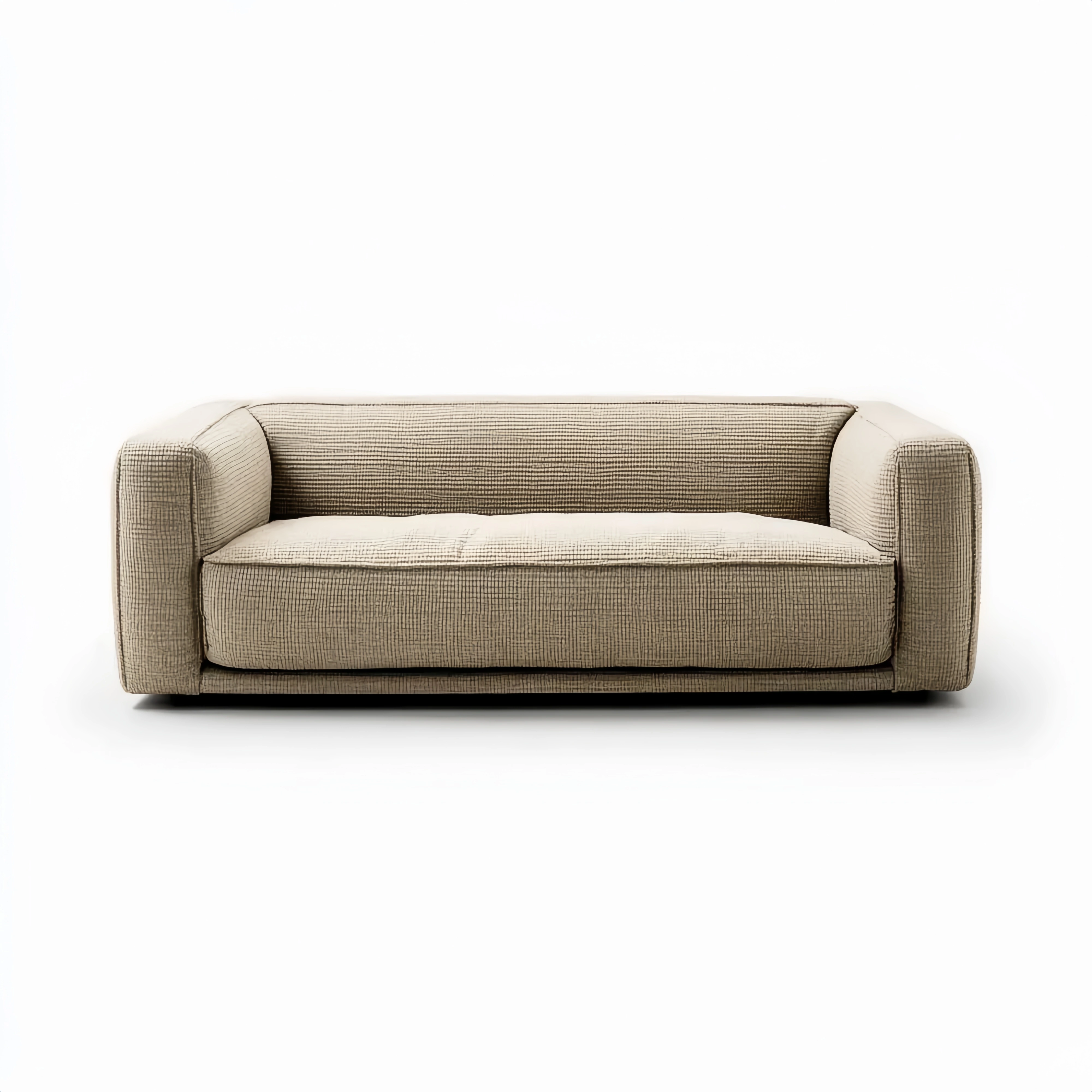 2-Sitzer-Sofa Stoff 220x90x75 cm – Beige – Modernes Design
