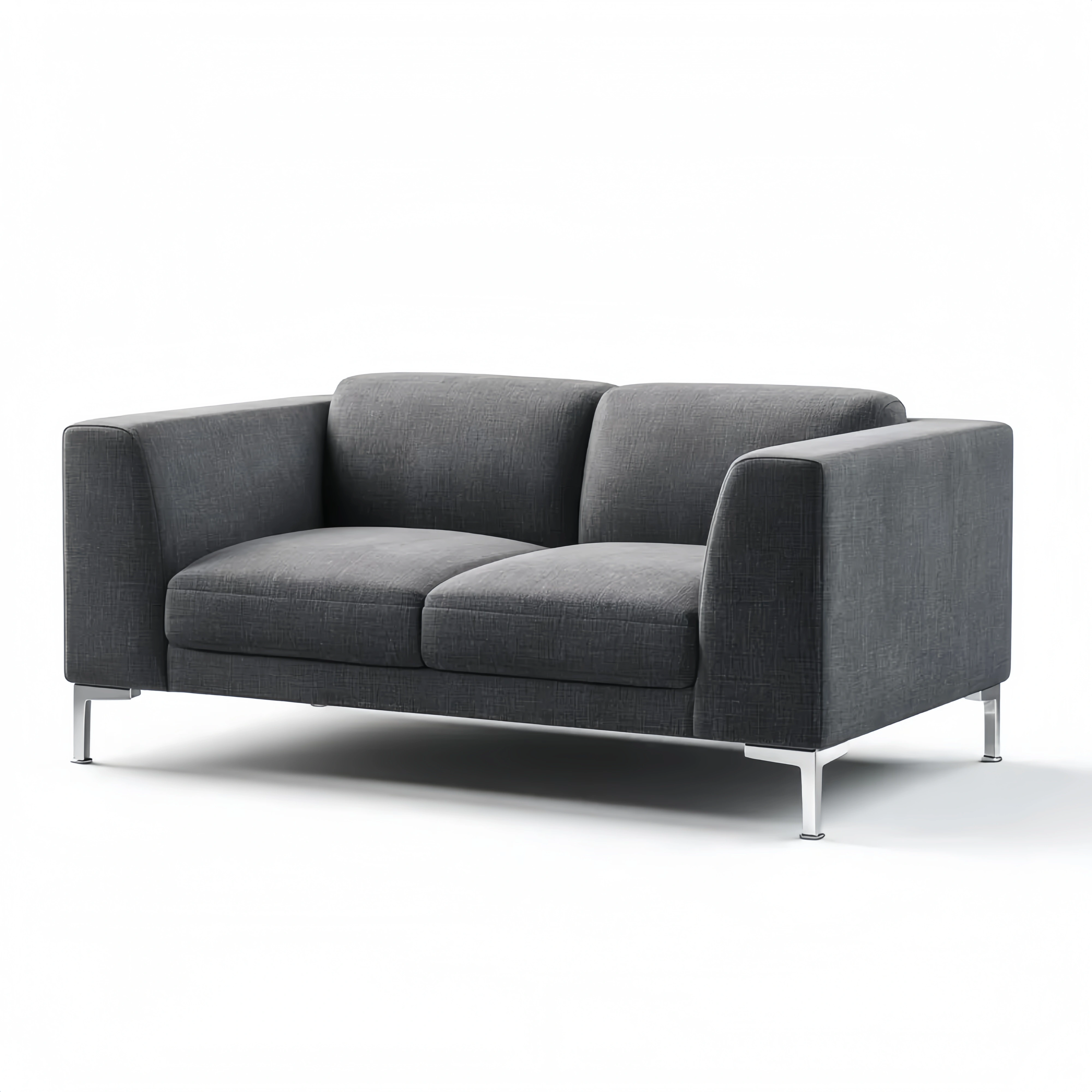 2-Sitzer-Sofa Stoff 150x90x80 cm – Dunkelgrau – Zeitgenössisches Design