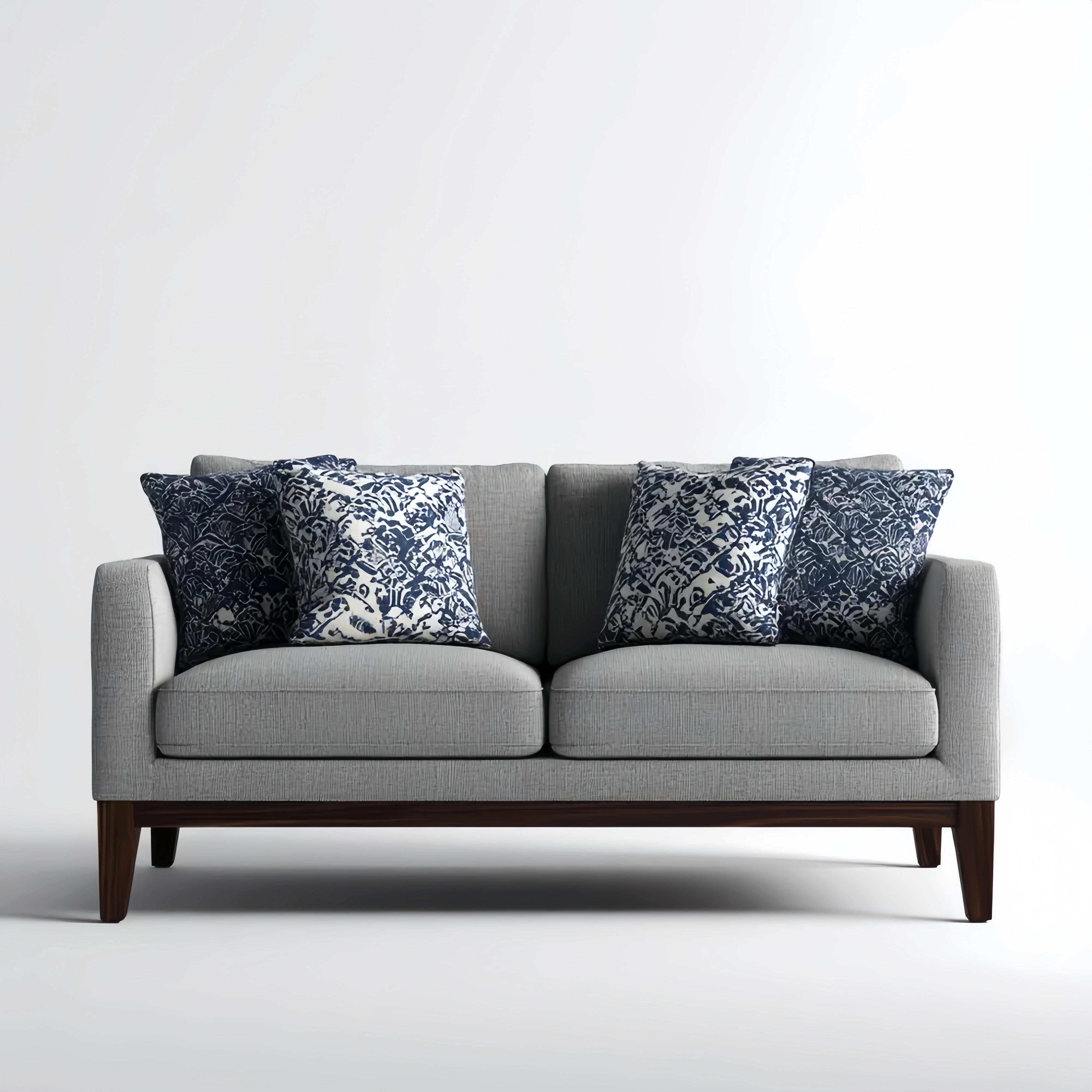 2-Sitzer-Sofa Stoff 150x90x85 cm – Hellgrau – Modernes Design