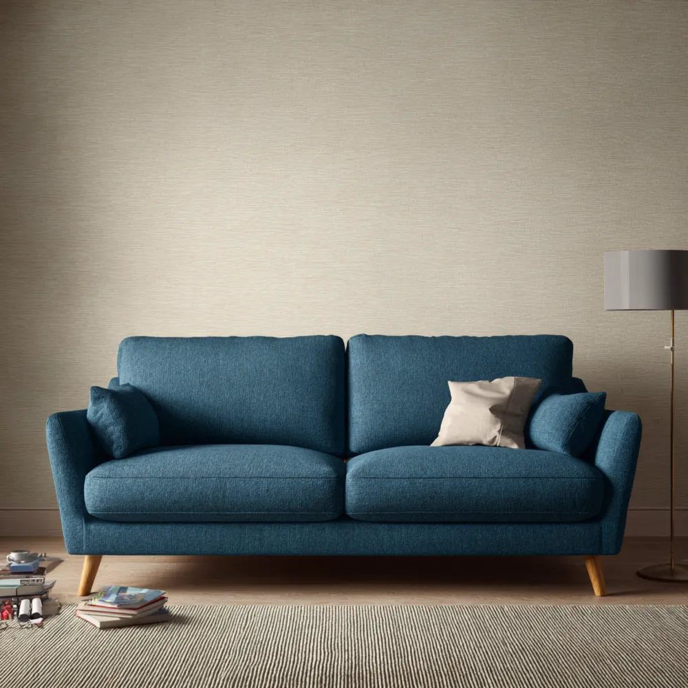 2-Sitzer-Sofa Stoff 180x90x85 cm - Blau - Modernes Design