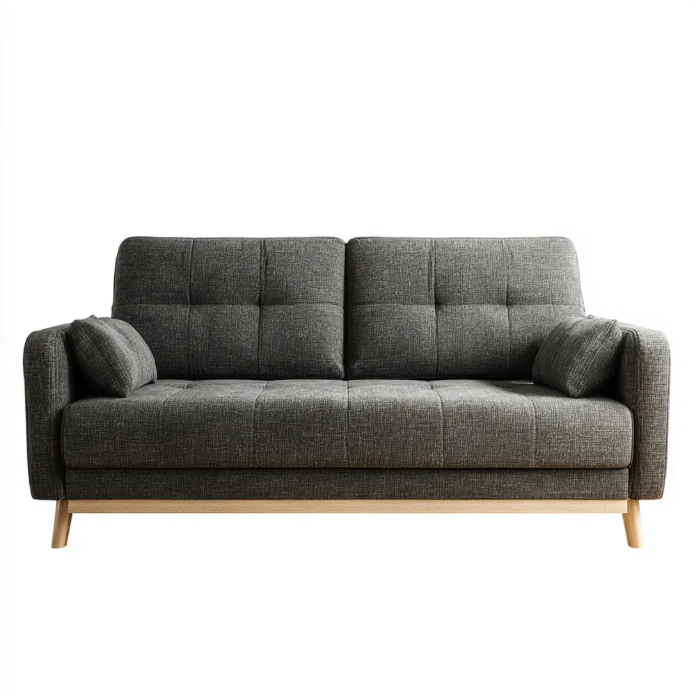 2-Sitzer-Sofa Stoff 180x85x75 cm – Dunkelgrau – Modernes Design
