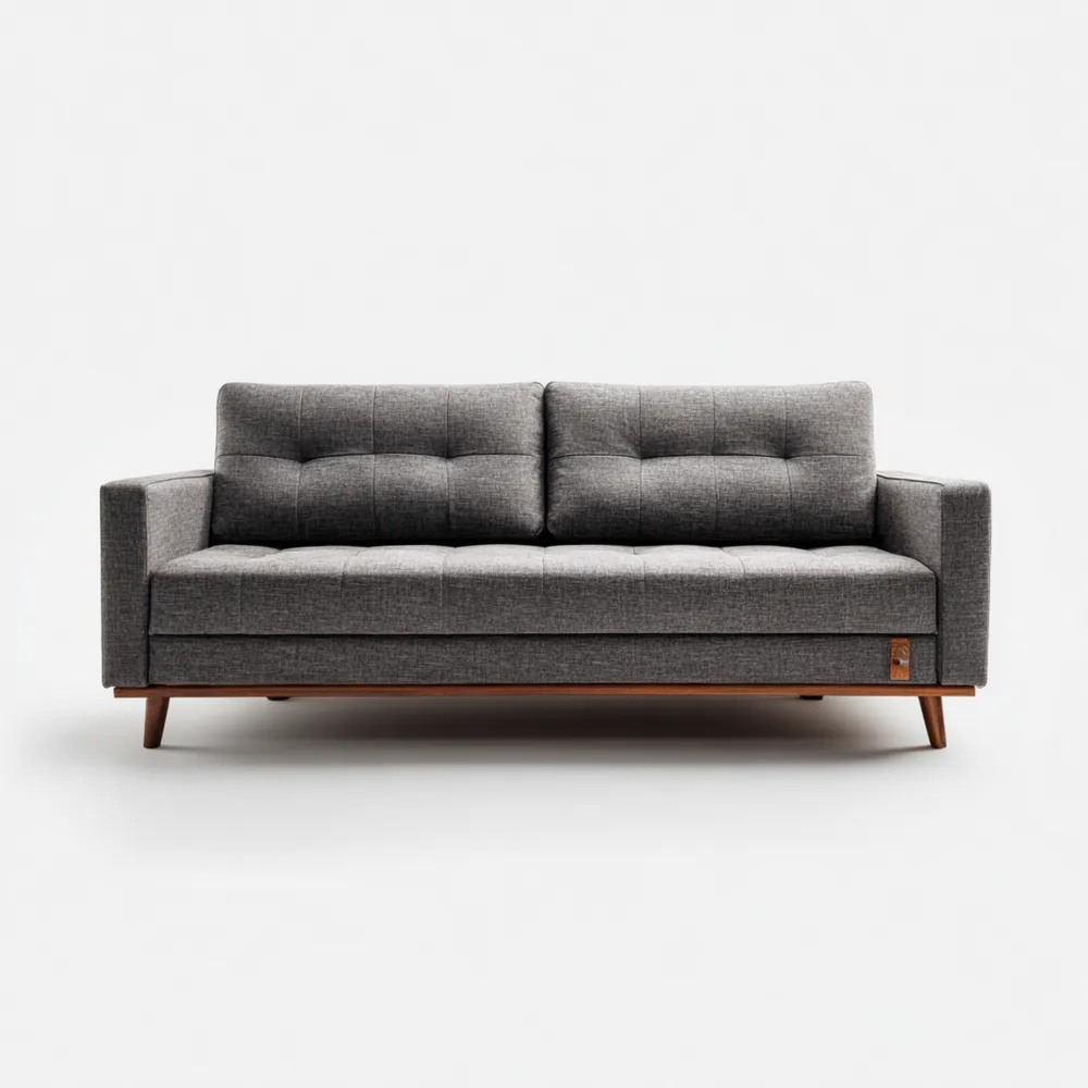 2-Sitzer-Sofa Stoff 180x85x80 cm - Dunkelgrau - Skandinavisches Design