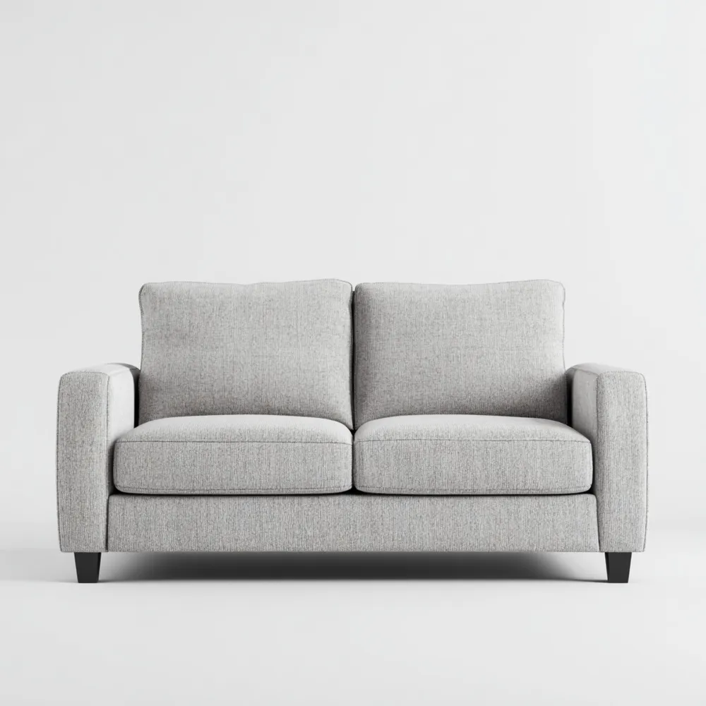 2-Sitzer-Sofa Stoff 150x85x90 cm – Hellgrau – Modernes Design