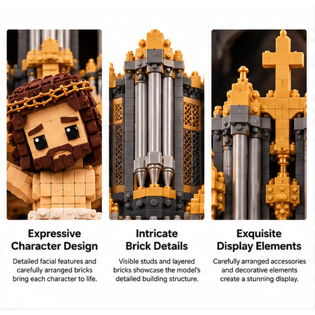 Crucifixion Cathedral building set as a Christian gift