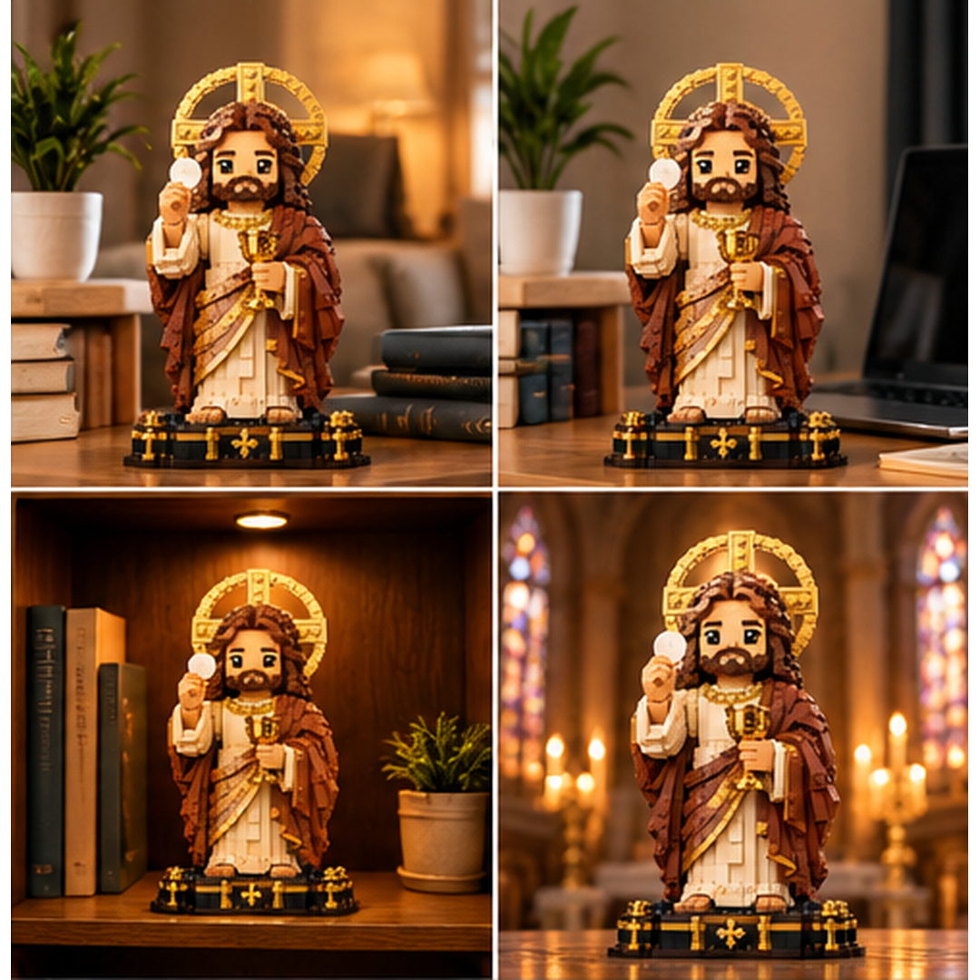 Jesus Eucharist Building Set Home Display