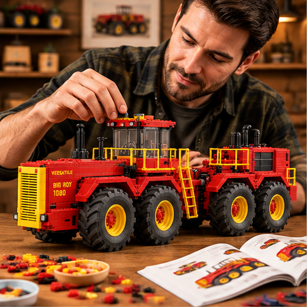 Big Roy 1080 eight-wheel tractor brick-built model