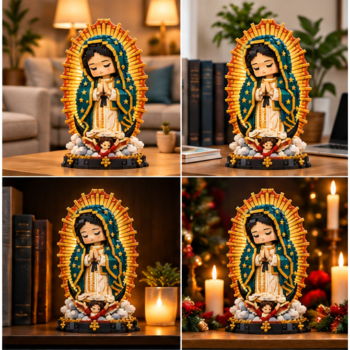 Our Lady of Guadalupe devotional brick display