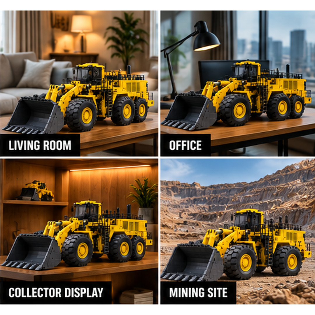WA1200-6 mining wheel loader building set gift for heavy equipment enthusiasts