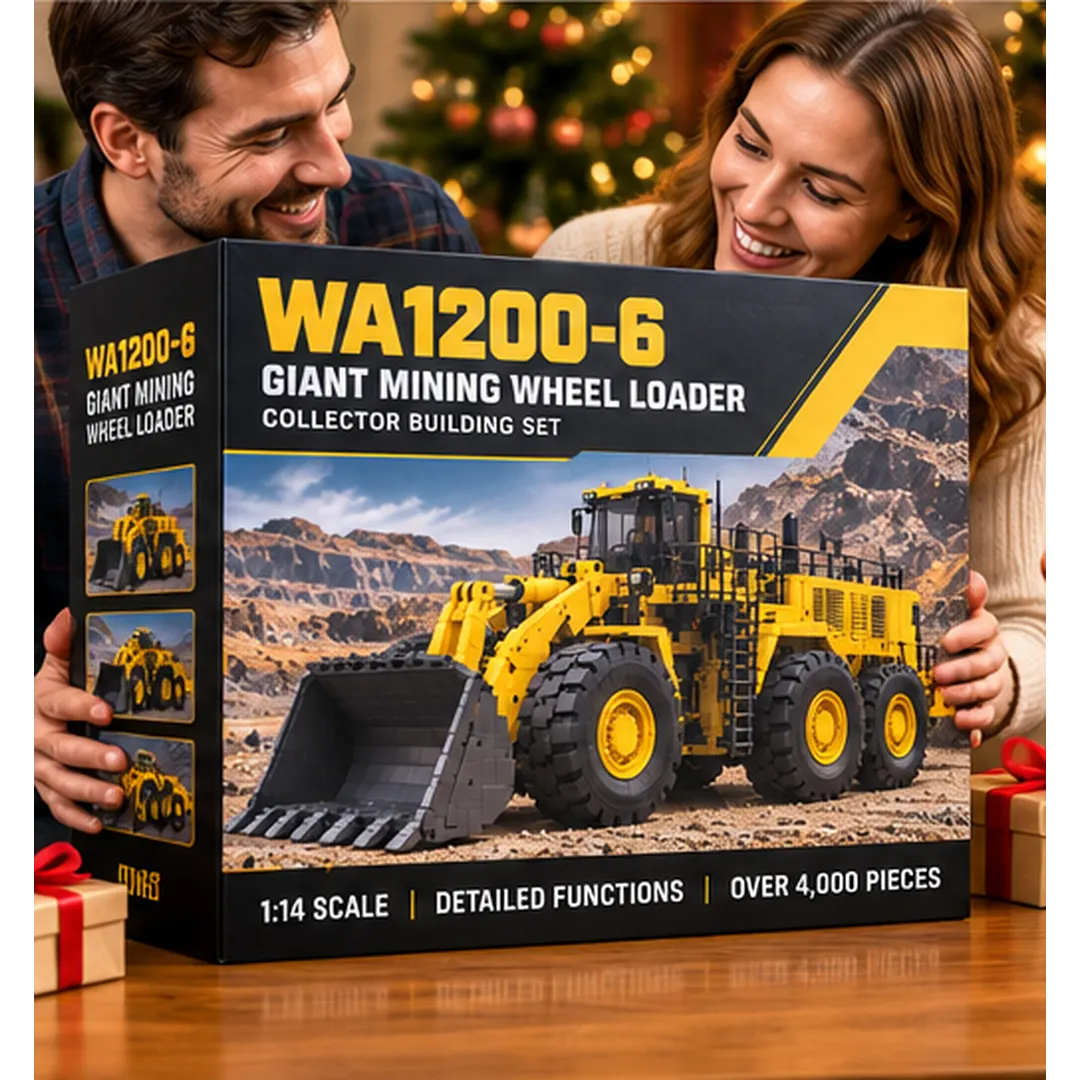 Complete yellow WA1200-6 mining wheel loader building model