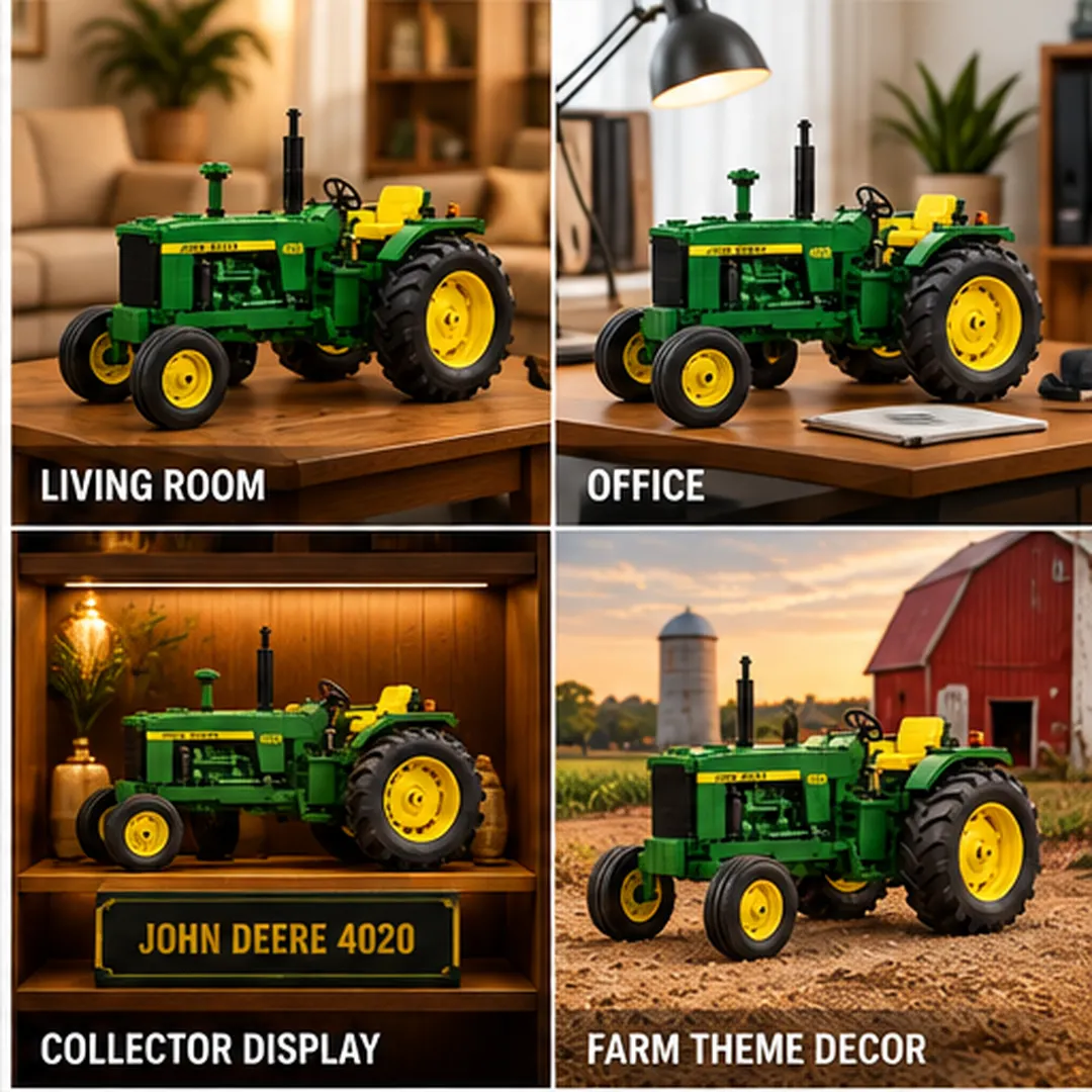 John Deere 4020 tractor collector building set presented in illustrated packaging as a gift