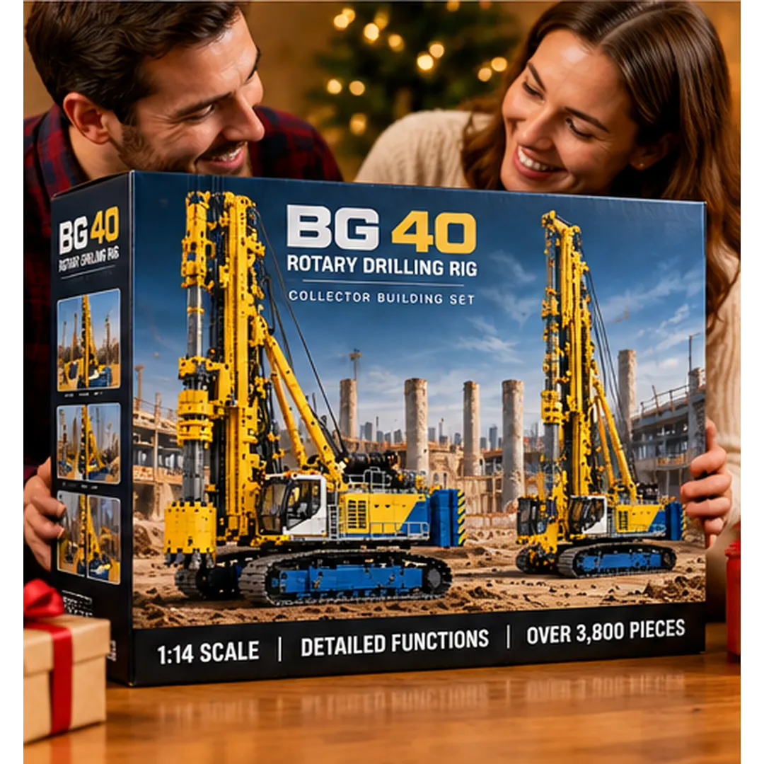 Complete BG 40 rotary foundation drilling rig building model