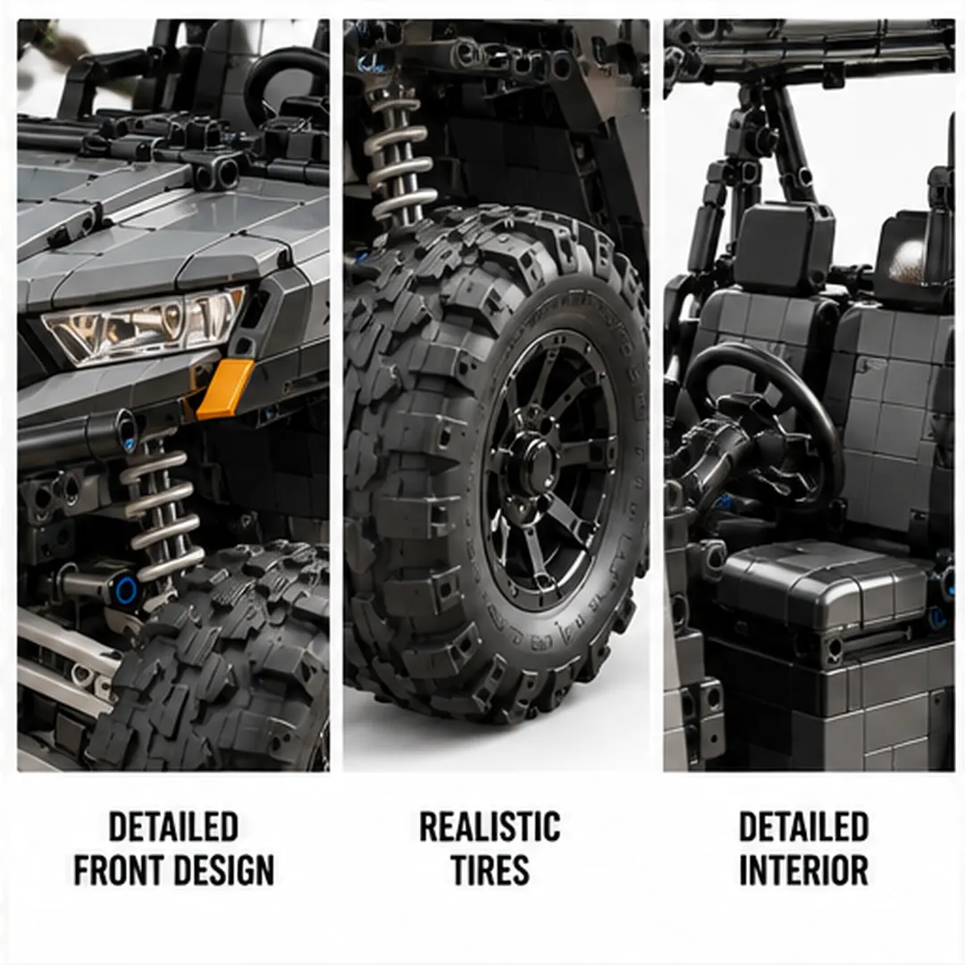 XP 1000 suspension, cabin and off-road tire details