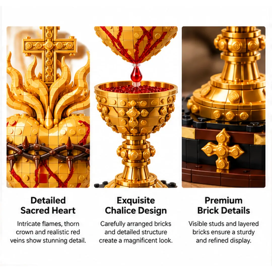 Sacred Heart and Chalice building set details
