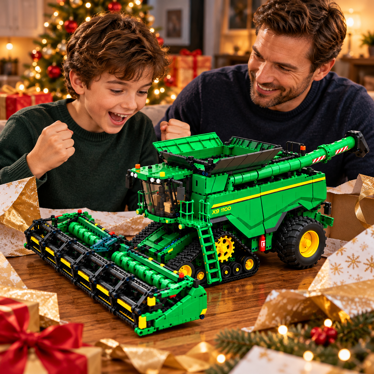 X9 combine harvester collector building set gift