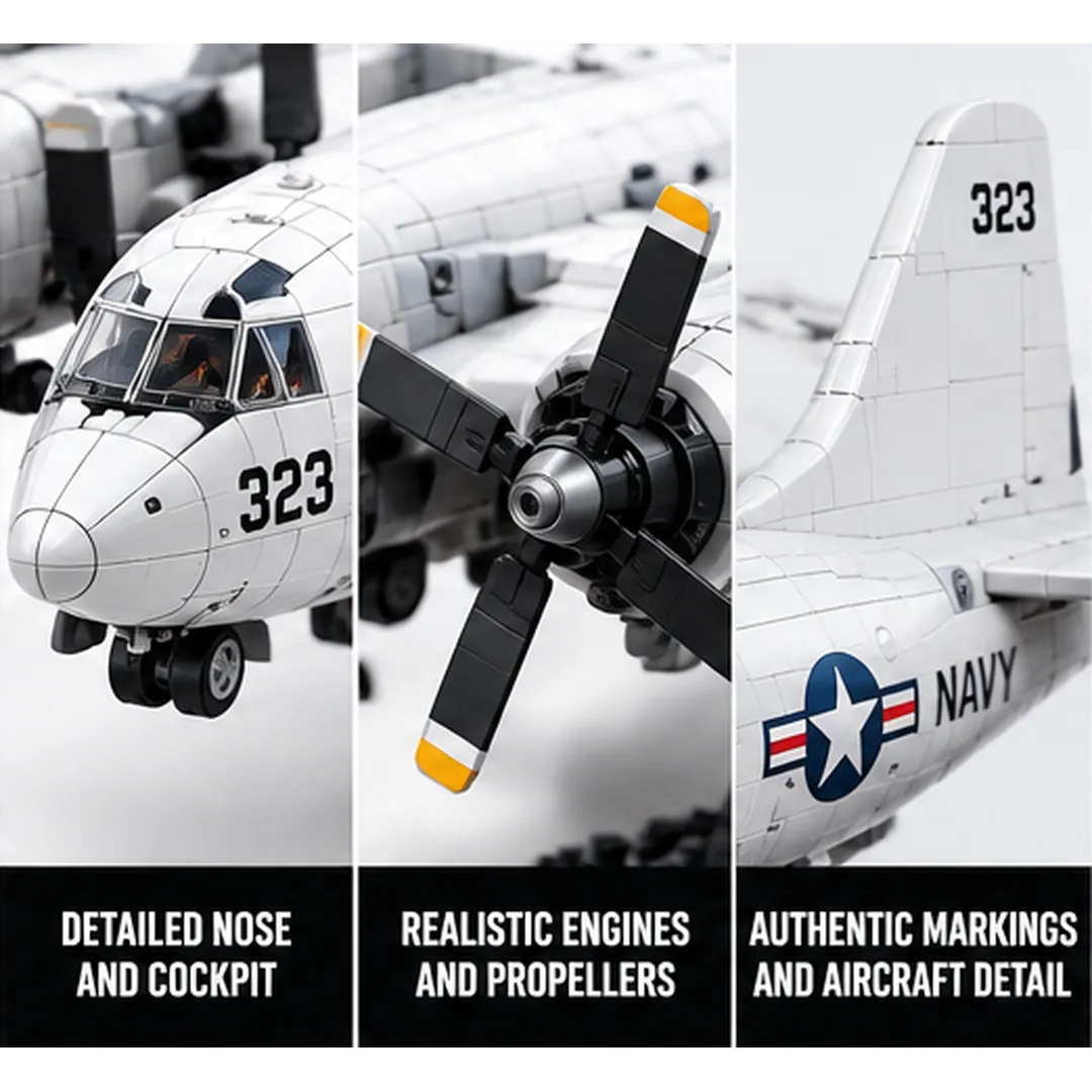 P-3-inspired model displayed in an aviation collector space